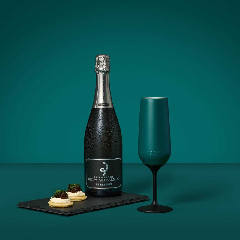 Huski Champagne Flute - Deep Teal image number 1